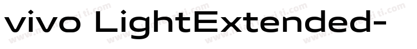 vivo LightExtended字体转换